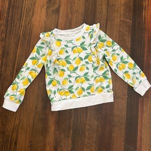 Janie & Jack girls lemon sweater, size: 4T